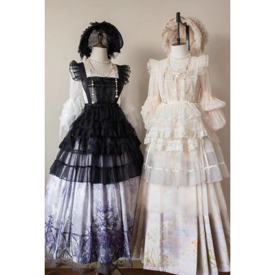 Cat Romance Cellophane Candy Wrapper Antique Short and Long Overdress Skirt and Apron(4th Reservation/2 Colours/Full Payment Without Shipping)